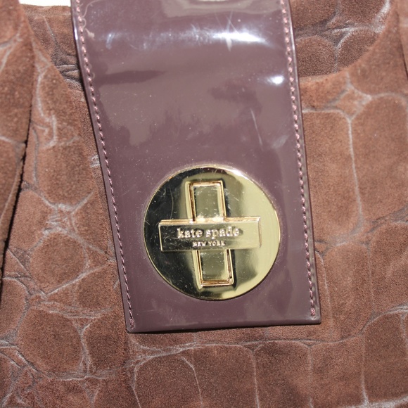Kate Spade Brown Turnlock Shoulder Satchel - Picture 3 of 11